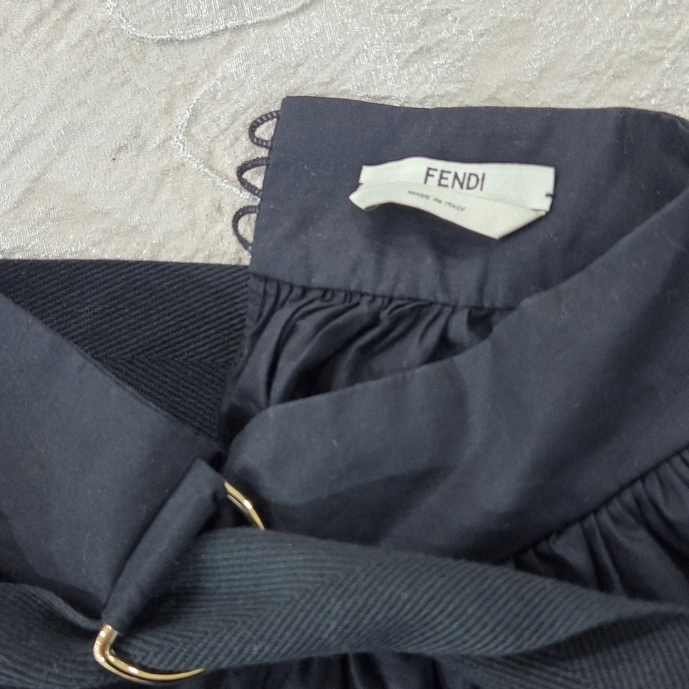 Fendi Black Blouse with Belt
